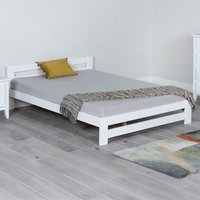 Xiamen - Double -White - Wood - 4ft6 - Happy Beds