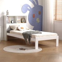 Easton - Single - Bookcase Bed - White - Wooden - 3ft - Happy Beds