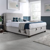 Clifton - Super King Size - Ottoman Storage Bed - Stone Clay - Velvet - 6ft