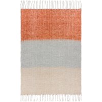 Yard Rawton Ombre Herringbone Throw - Red - Size 130 cm x 180 cm
