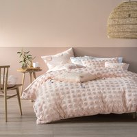 Linen House Haze Duvet Set Peach - Size Double