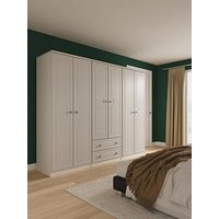 Swift Cambridge 6 Door 2 Drawer Wardrobe - Ready Assembled