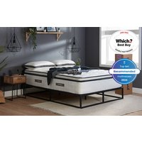 SleepSoul Space 2000 Pocket Memory Pillow Top Mattress, Double
