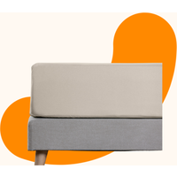 Emma Bed Linen Fitted Sheet Sateen 300 TC 135x190 Plain