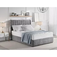 ASC Finley Grey Fabric Ottoman Bed Frame - 5ft King Size
