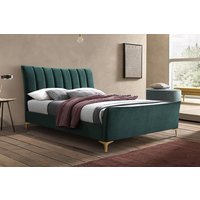Birlea Clover Green Fabric Bed, Small Double