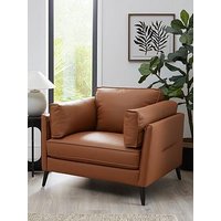 Very Home New Sasha Leather/Faux Leather Armchair - Tan