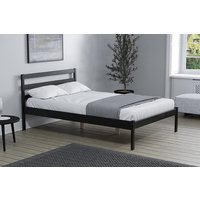 Birlea Luka Black Bed, Small Double
