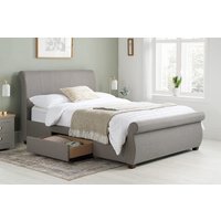 Birlea Lancaster Grey Fabric Bed, King Size