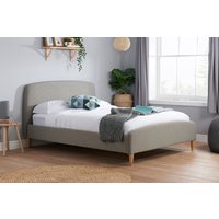 Birlea Quebec Grey Fabric Bed, King Size