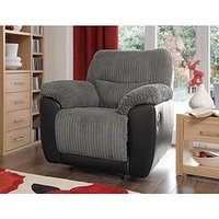 Very Home Sienna Fabric/Faux Leather Recliner Armchair