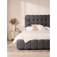 Aspire Amberleigh Ottoman Bed - Charcoal - Small Double
