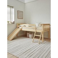 Very Home Novara Mid Sleeper Bed With Slide - With Mattress Options (Buy & Save!)  - Bunk Bed With Premium Mattress