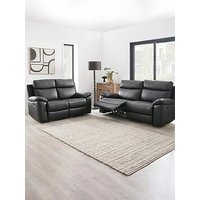 Very Home Edison 3 + 2 Seater Faux Leather Recliner Sofa Set (Buy & Save!)
