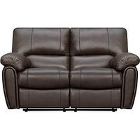 Very Home Leighton Leather/Faux Leather 2 Seater High Back Recliner Sofa - Brown - Fsc&Reg; Certified