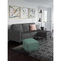 Cosmoliving By Cosmopolitan Strummer Velvet Reversible Corner Group Sofa