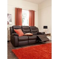 Very Home Rothbury Luxury Faux Leather High Back  3 Seater Manual Recliner Sofa - Fsc&Reg; Certified