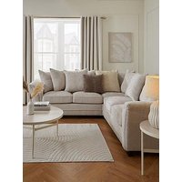 Very Home Dury Chunky Weave Scatterback Corner Group Sofa - Natural - Fsc&Reg; Certified
