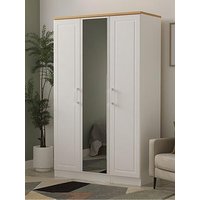 Swift Regent Part Assembled 3 Door Mirrored Wardrobe - Fsc&Reg; Certified